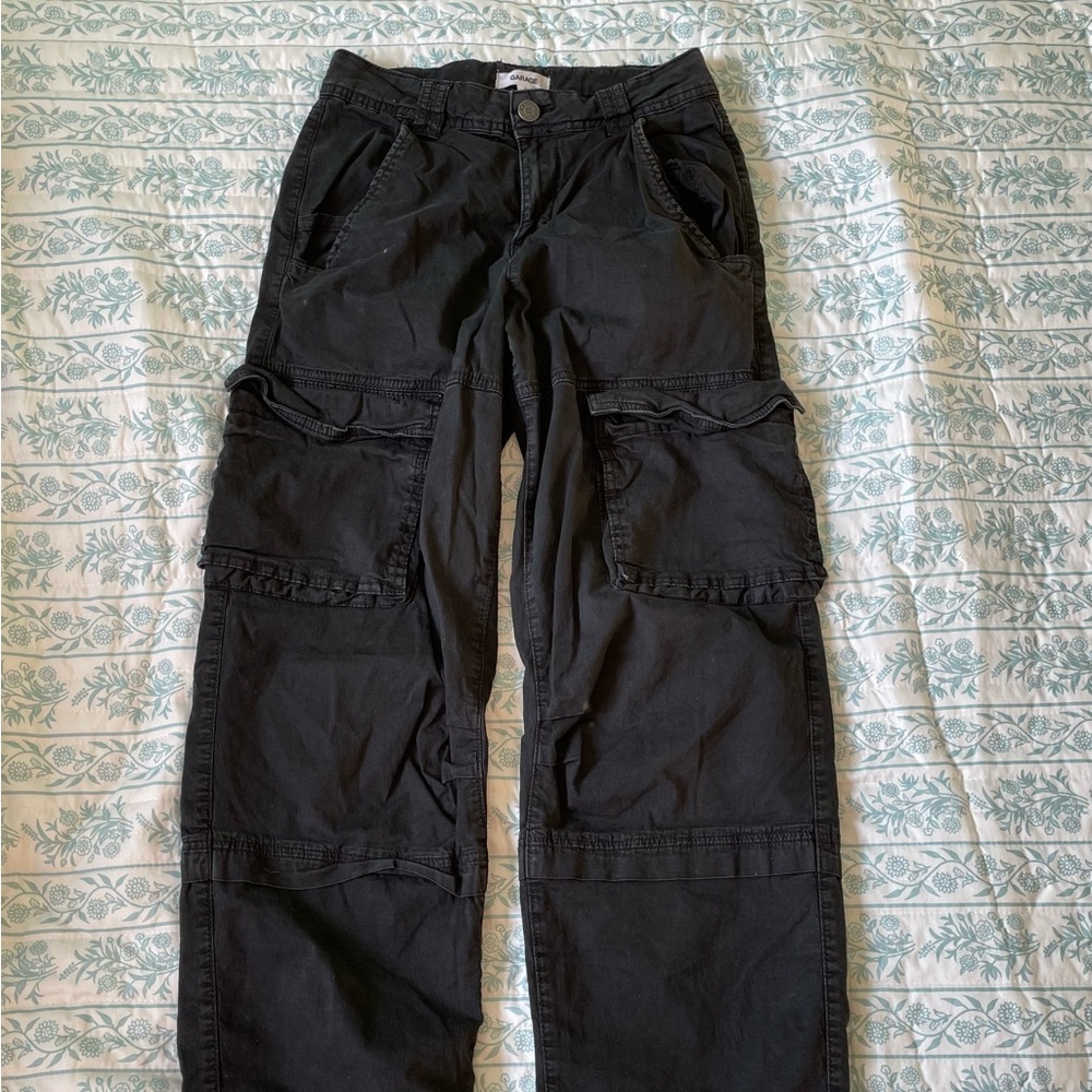 Garage Black Cargo Pants
